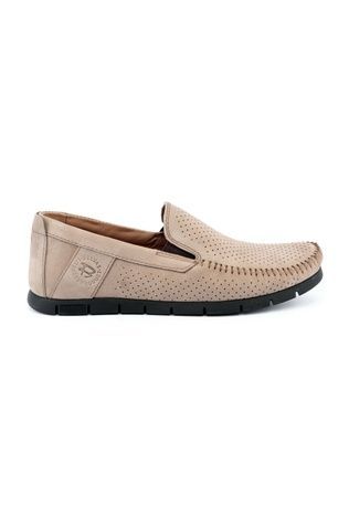 Мокасини чоловічі літні сірі | Belvas фото в BOTAS