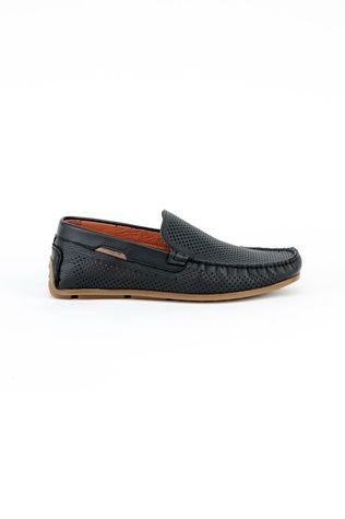 Мокасини чоловічі літні нубукові чорні | Mida фото в BOTAS